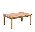 Rechtecktisch, 120x80 cm (B/T), 53 cm hoch, Buche-Massivholzgestell mit gerader Zarge Wechselgleiter aus der Kategorie Rechtecktische