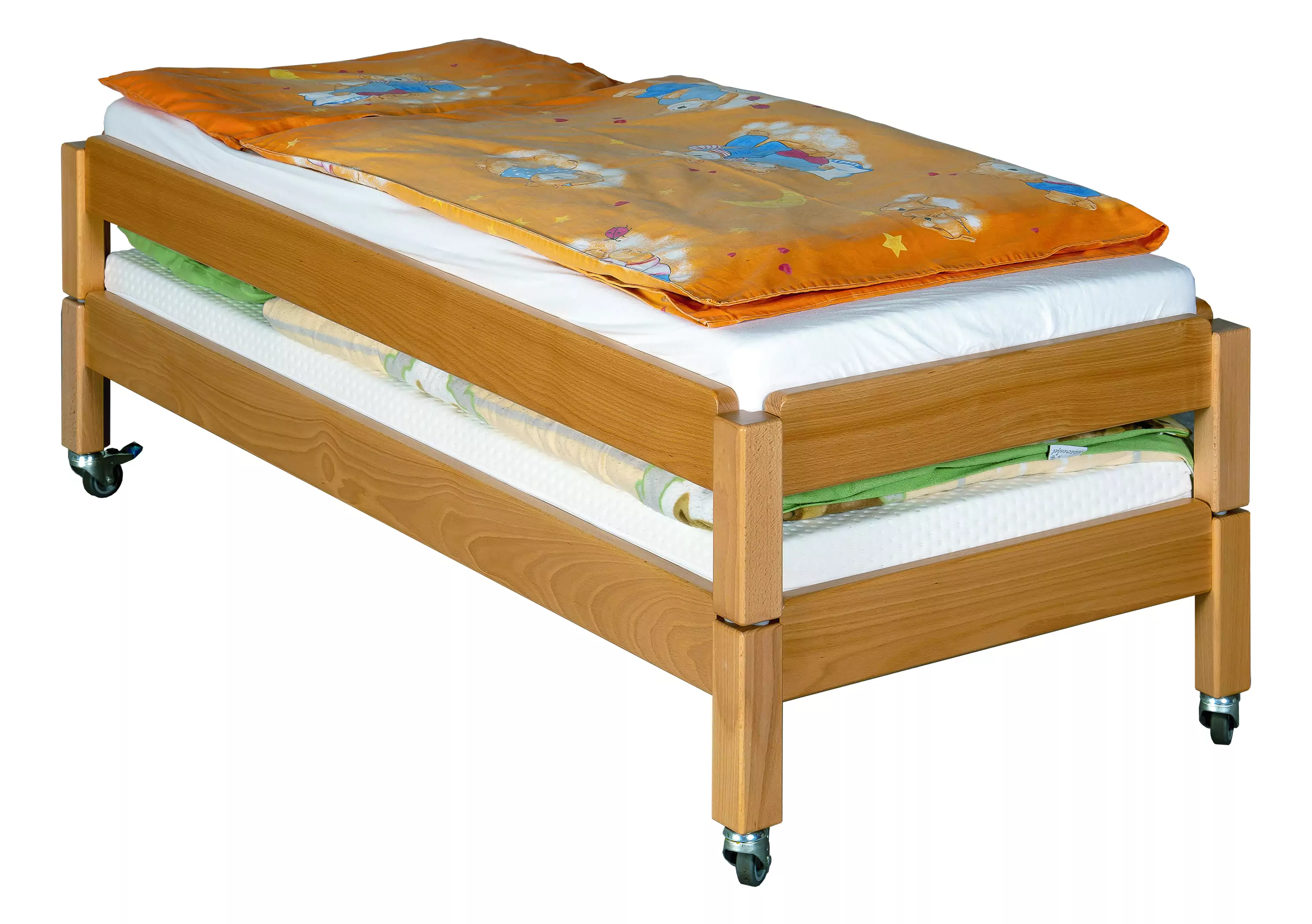 Stapelliege aus Massivholz, für Matratze 140 x 60 cm aus der Kategorie Liegen