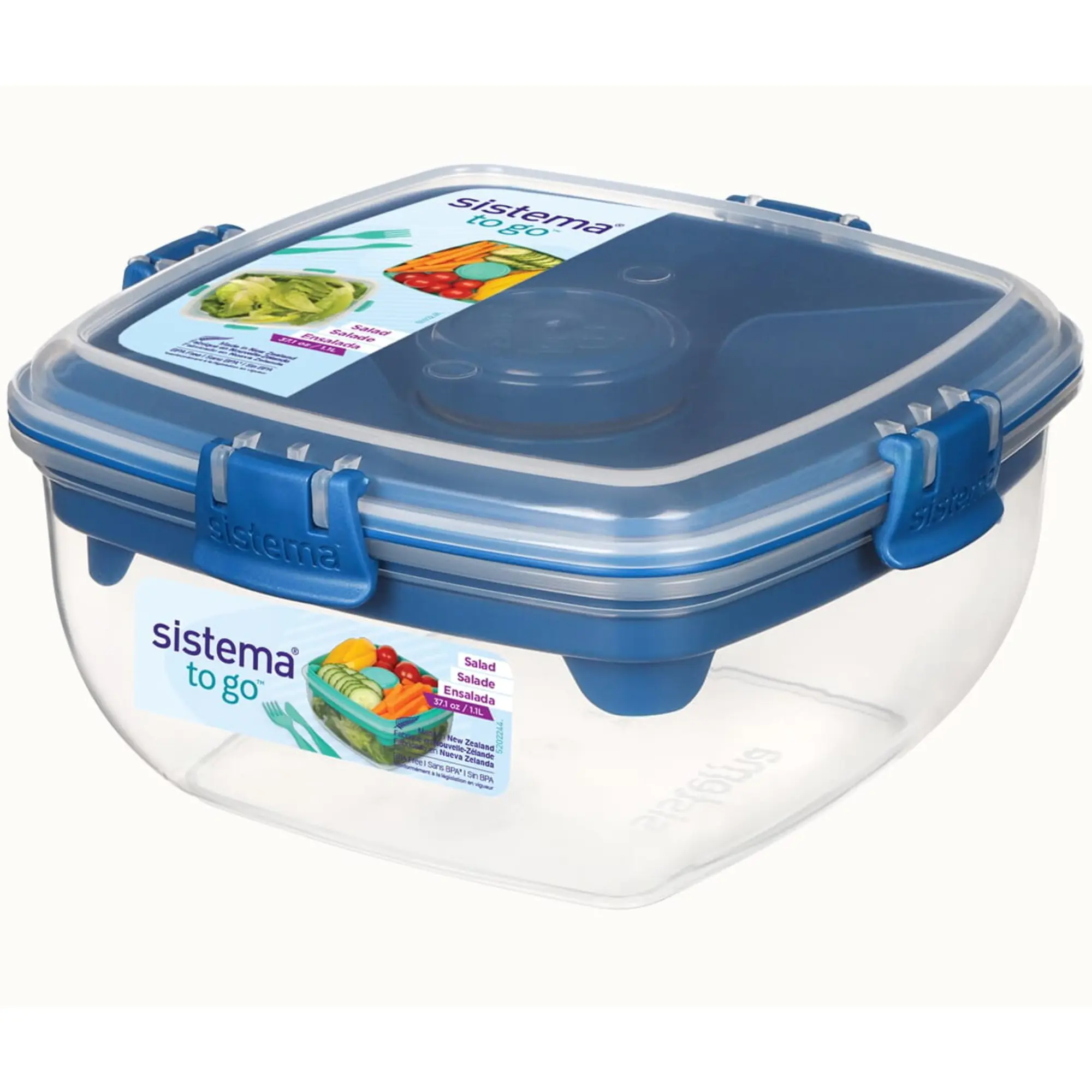 sistema Frischhaltebox Salad TO GO 1,1l sort aus der Kategorie Home & Living