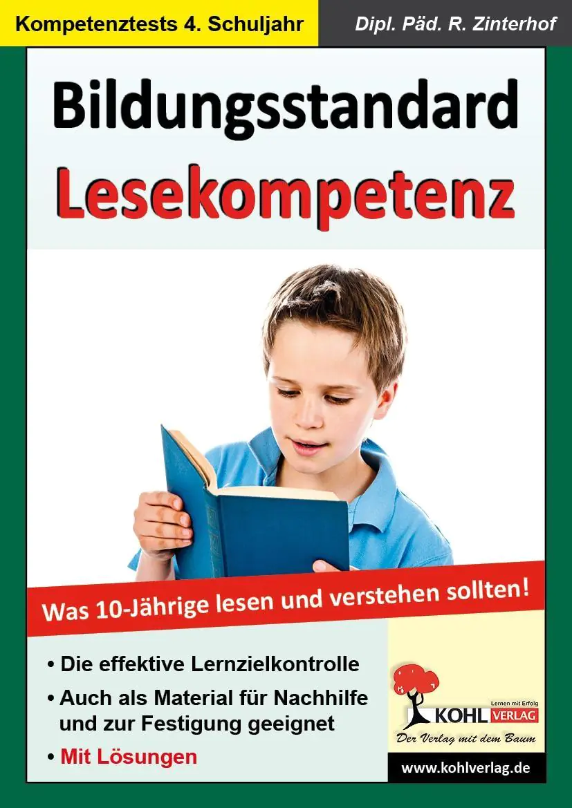 Bildungsstandard Lesekompetenz Was 10-Jährige lesen und verstehen sollten! aus der Kategorie Deutsch