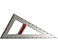 Zeichendreieck, 90°,60°,30°, Kunststoff weiß, Hypotenuse 60 cm, aus der Kategorie Zeichengeräte