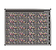 Personal-Raum-Plan, 12 Stunden, 73 Spalten, 123x157 cm,