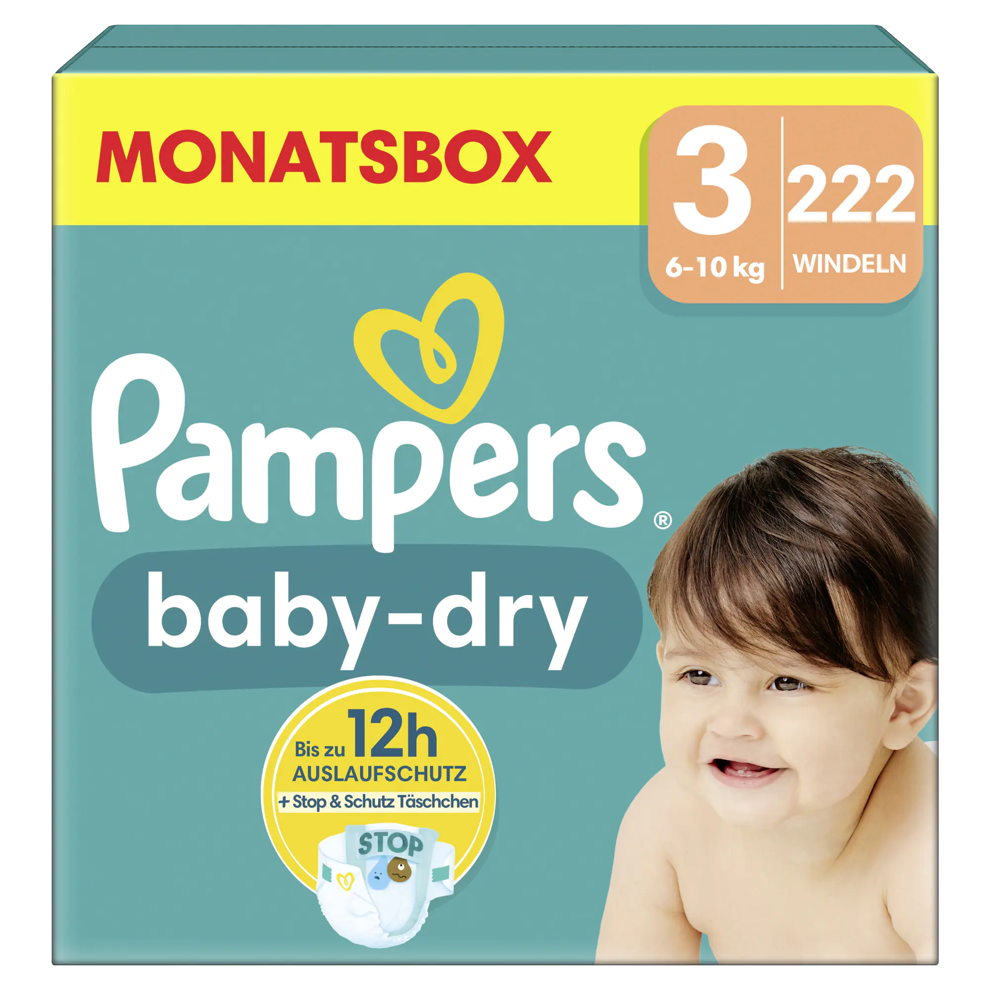 Pampers Windel Baby Dry Gr.3 Midi 222St. aus der Kategorie Drogeriebedarf