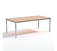 Rechtecktisch, 200x100 cm (B/T), 72 cm hoch, aus der Kategorie Rechtecktische