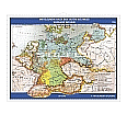 Wandkarte Mitteleuropa nach dem Ersten Weltkrieg, 190 x 140 cm, aus der Kategorie Neuzeit 1870-heute