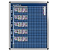 Klassen-Plantafel, 10 Stunden Mo-Fr, für 20 Klassen, 103x97 cm,