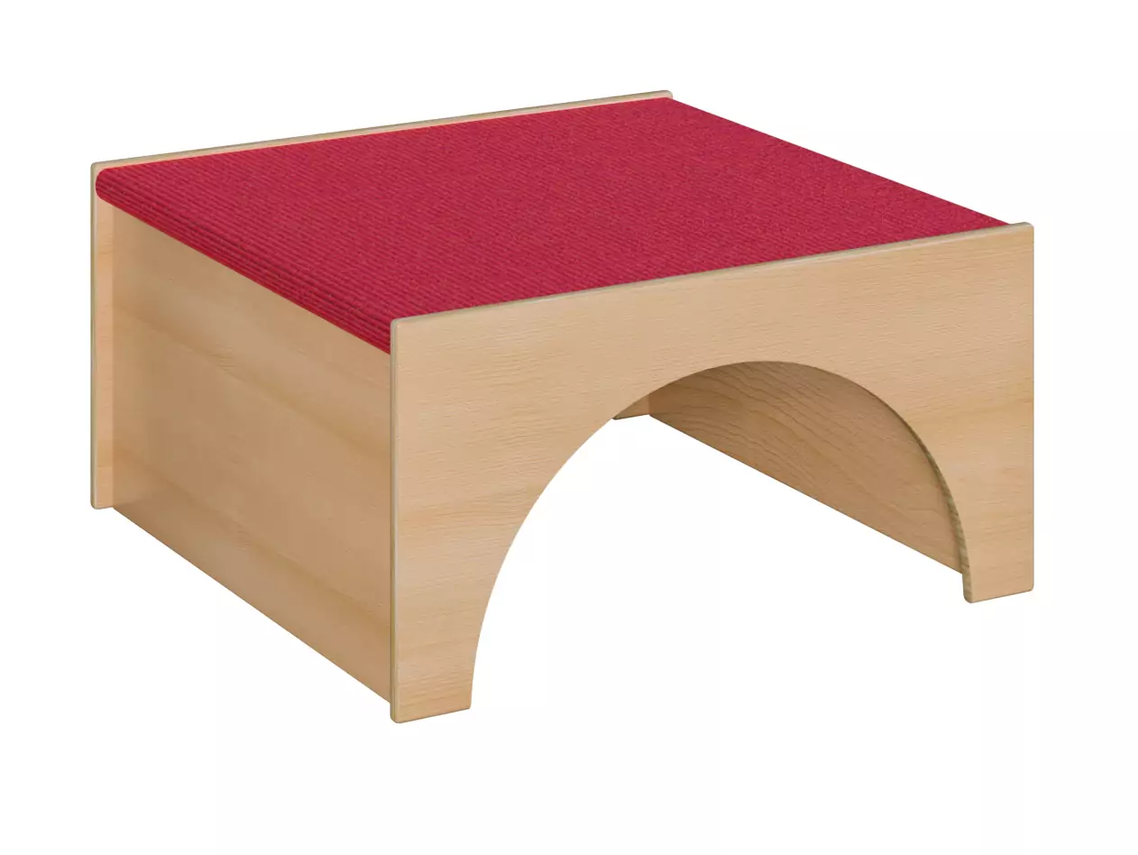 Tretford-Podestelemente: Quadrat als Tunnel, 2 Öffnungen gegenüber aus der Kategorie Spielpodeste