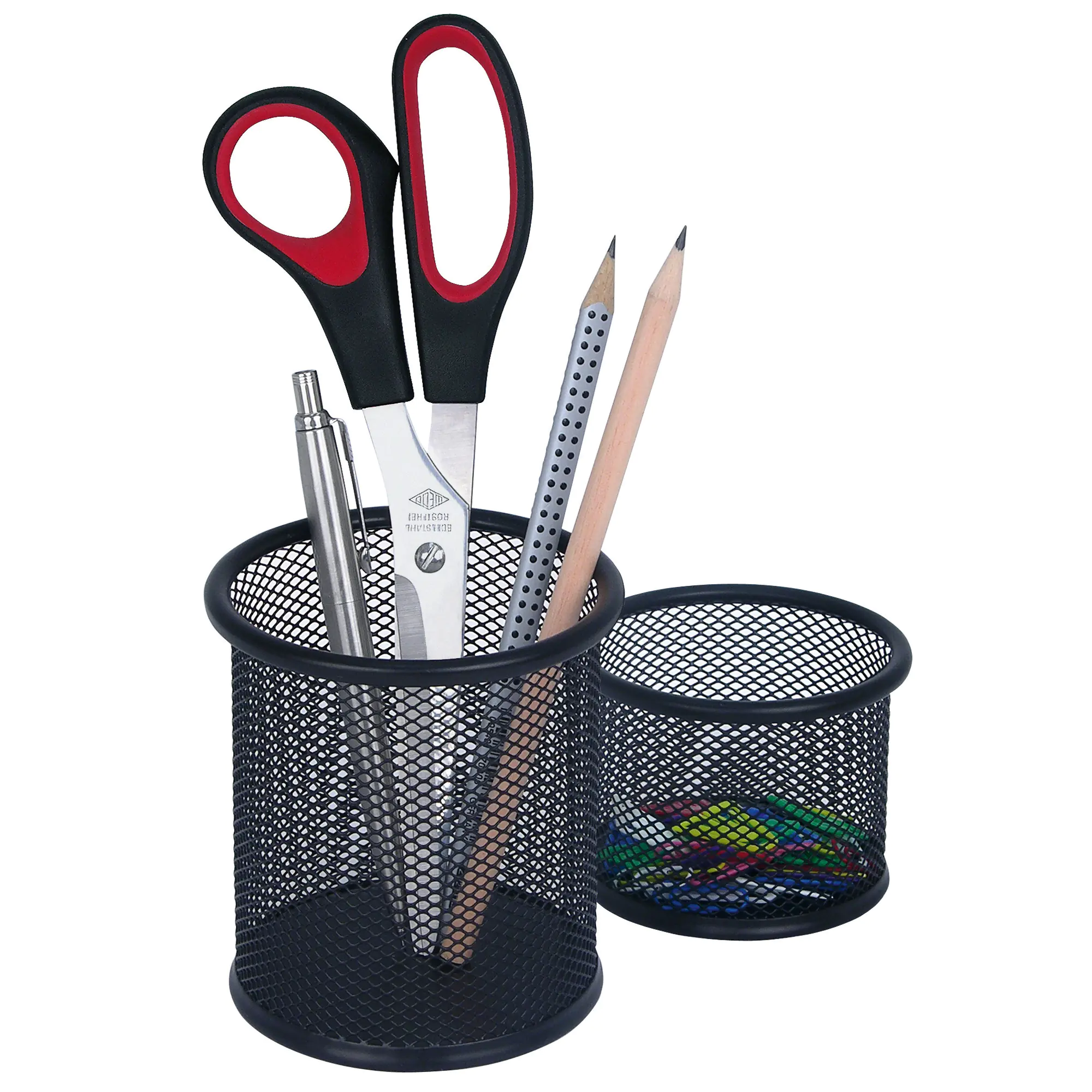 Wedo Stifteköcher Set Office 2teilig Drahtmetall sw aus der Kategorie Utensilien