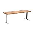 Klapptisch, 200x70 cm (B/T), 72 cm hoch, T-Fuß,