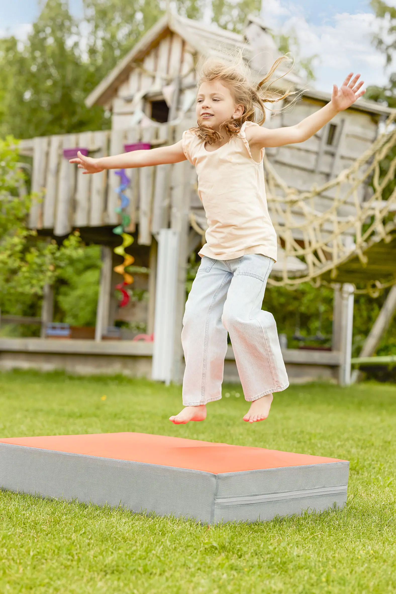 Hüpfpolster  S Outdoor, B/T/H   97 x 70 x 17cm, eckige Ausführung  aus der Kategorie Sport