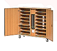 Notebook-Ladestation, 125 cm hoch, 135x42 cm (B/T), fahrbar,