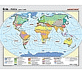 Wandkarte Die Erde, Klima nach Neef, 140x100 cm, aus der Kategorie Wandkarten Geographie