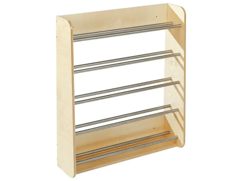 Wandregal für bis zu 20 Paar Schuhe, B/H/T 76 x 90 x 20,8 cm aus der Kategorie Taschen- & Schuhaufbewahrung 
