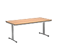 Klapptisch, 180x80 cm (B/T), 72 cm hoch, T-Fuß,