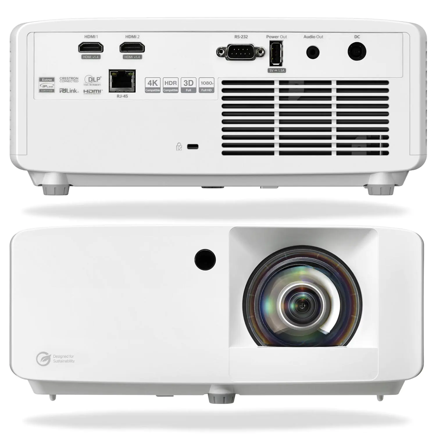 1080p-Kurzdistanz-Schulbeamer 4.200 Lumen, 300.000:1 Kontrast, 30.000 Stunden Lebensdauer aus der Kategorie Schulbeamer