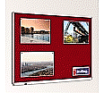 Textiltafel 130x100 cm, mit durchgehender Ablage,