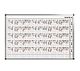 Personal-Raum-Plan, 10 Stunden, 83 Spalten, 103x177 cm,