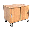 Medienschrank, fahrbar,  70 cm hoch, 90x60 cm (B/T), aus der Kategorie Medienschränke