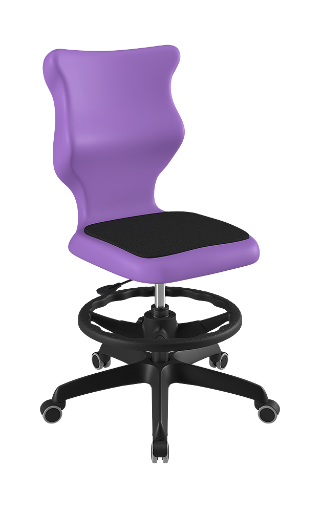 Drehstuhl mit hoher Rückenlehne, höhenverstellbar mit Gasfeder, ergonomische Kunststoffschale aus der Kategorie Bürodrehstühle