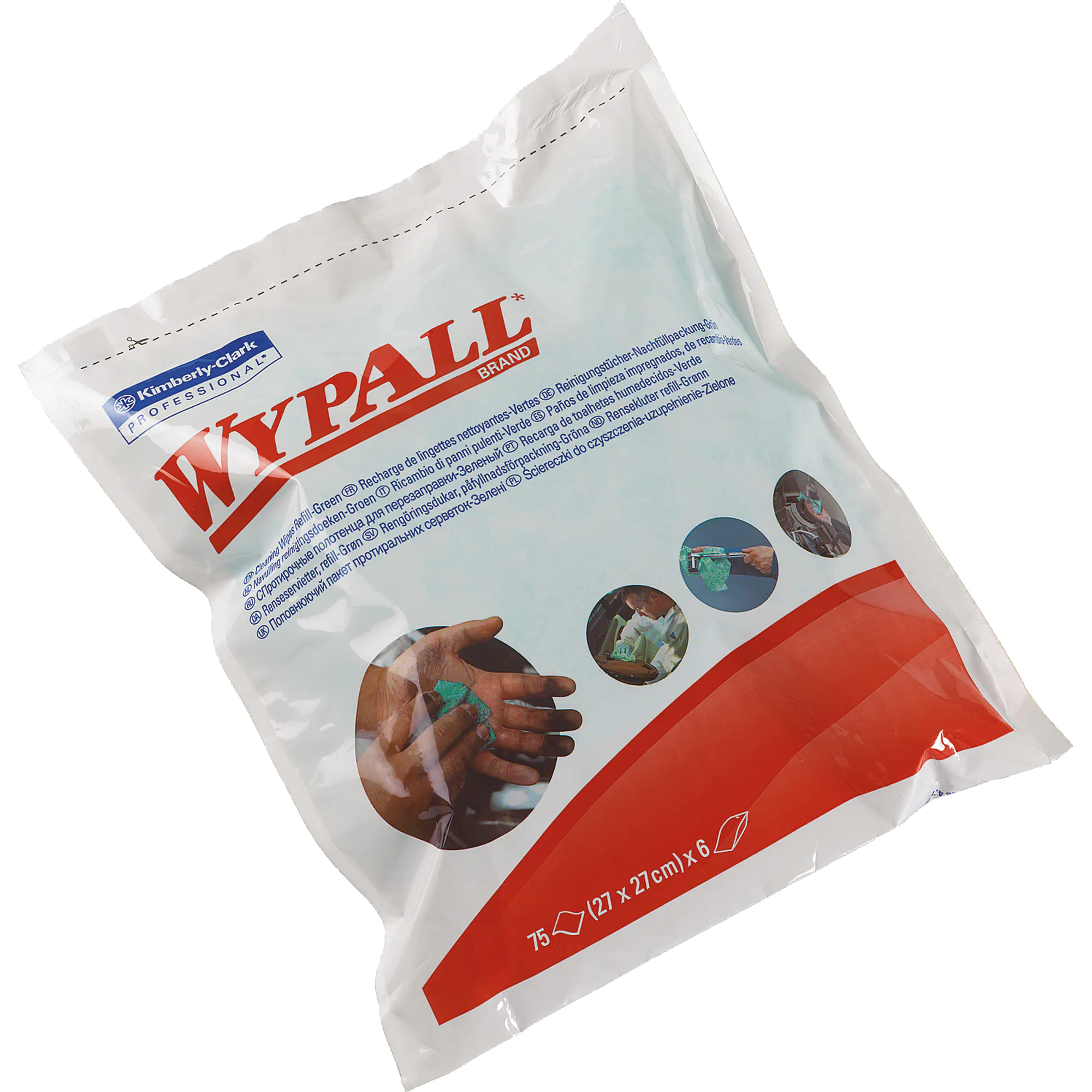 WYPALL Reinigungstuch 1- lagig 27x27cm gn 75St. aus der Kategorie Schwämme & Tücher