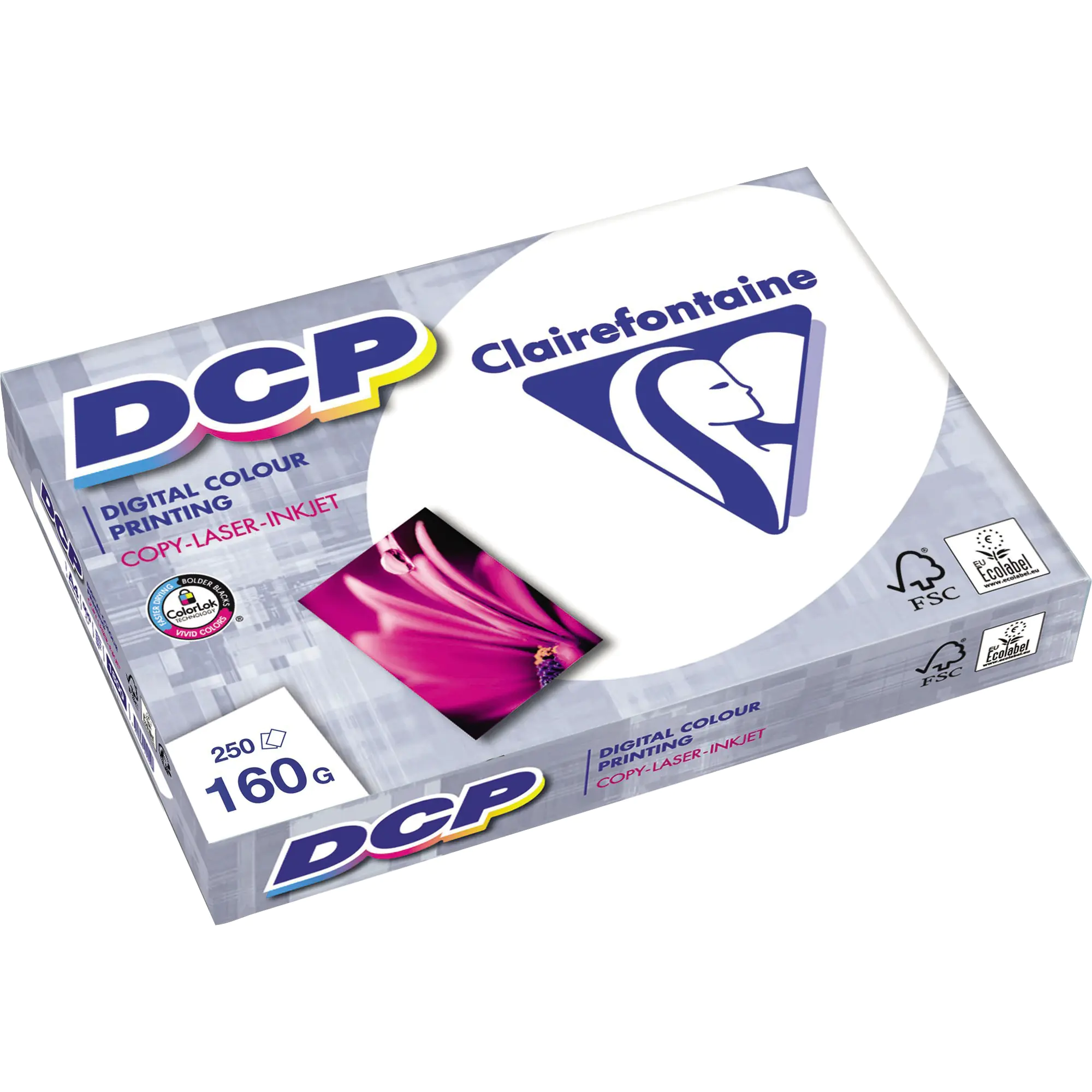 Clairefontaine Kopierpapier DCP A4 160g ws 250Bl aus der Kategorie Kopier- & Druckerpapiere