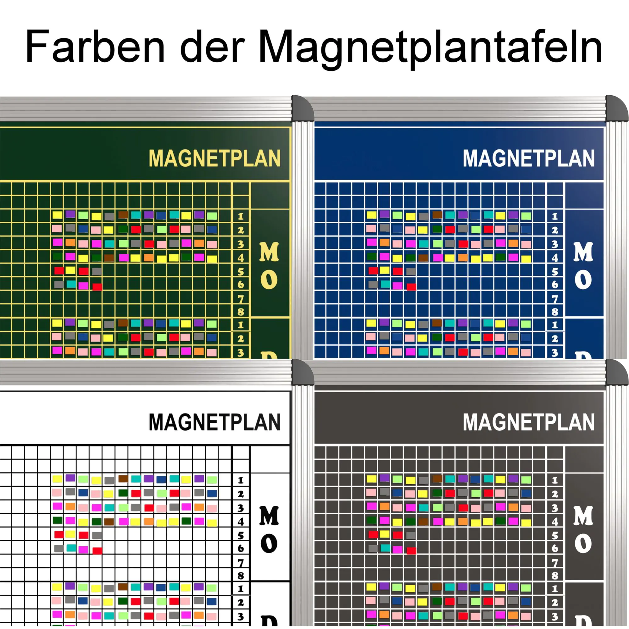 Personal-Raum-Plan, 10 Stunden, 43 Spalten, 103x97 cm, aus der Kategorie Personal- Raum- Tafeln 10h