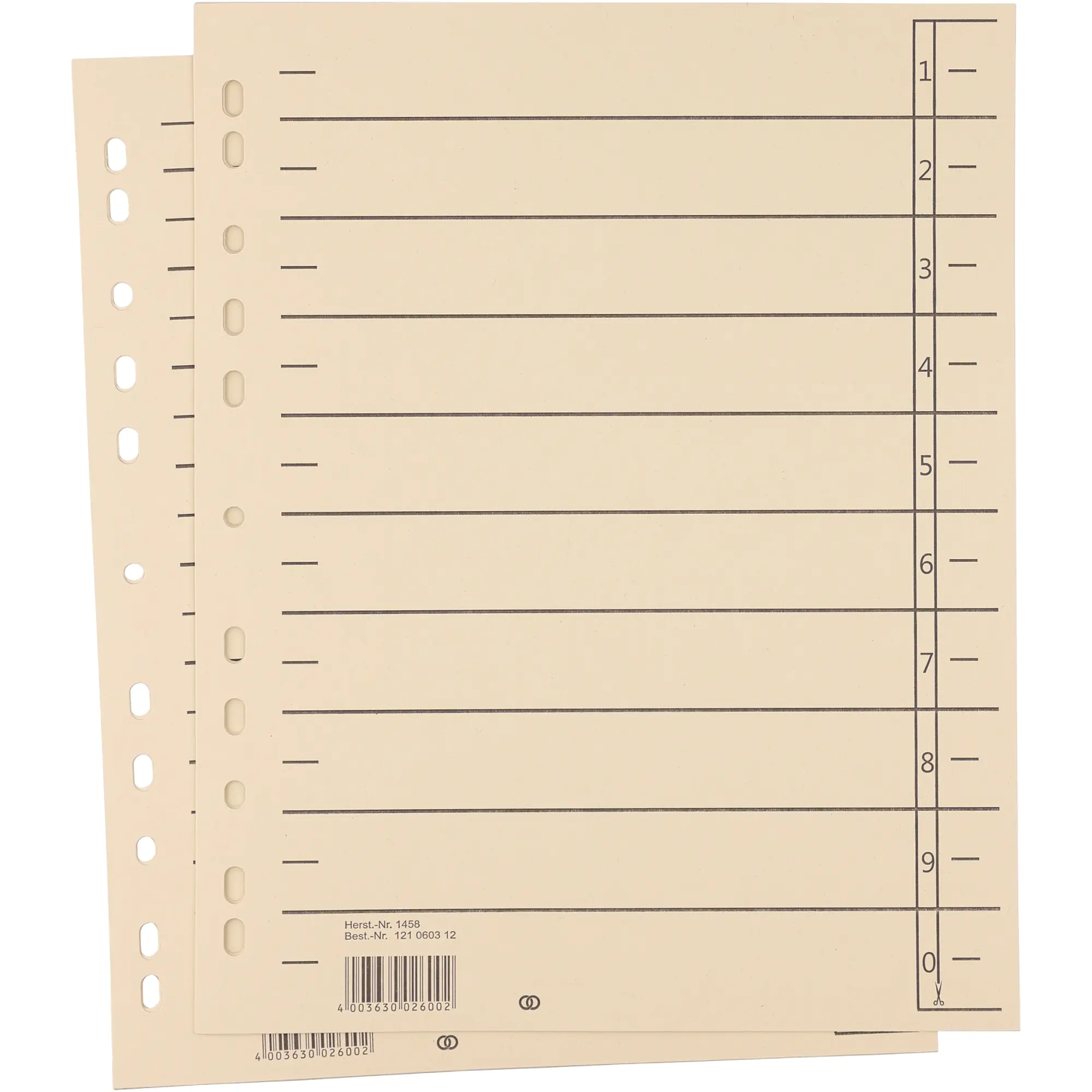 Soennecken Trennblatt oeco A4 230g Karton ch 100St. aus der Kategorie Register