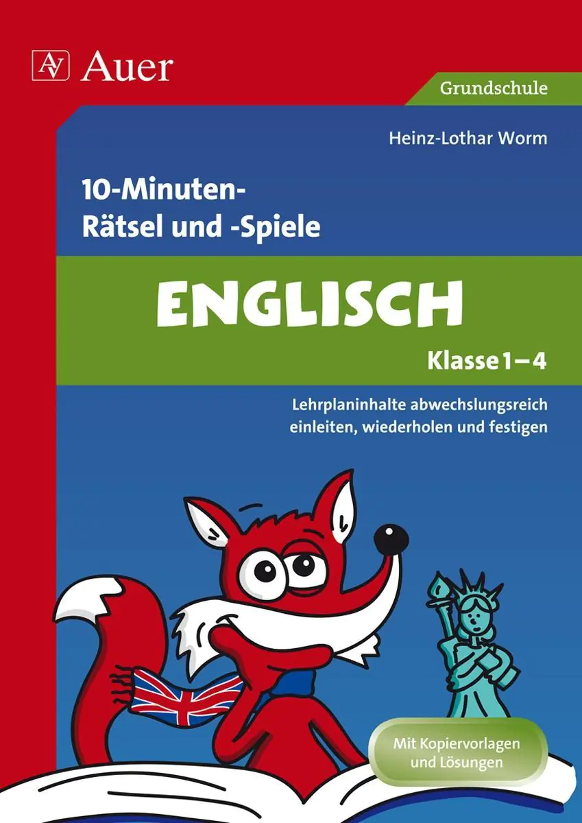 10-Minuten-Rätsel und -Spiele Englisch Klasse 1-4 aus der Kategorie Englisch