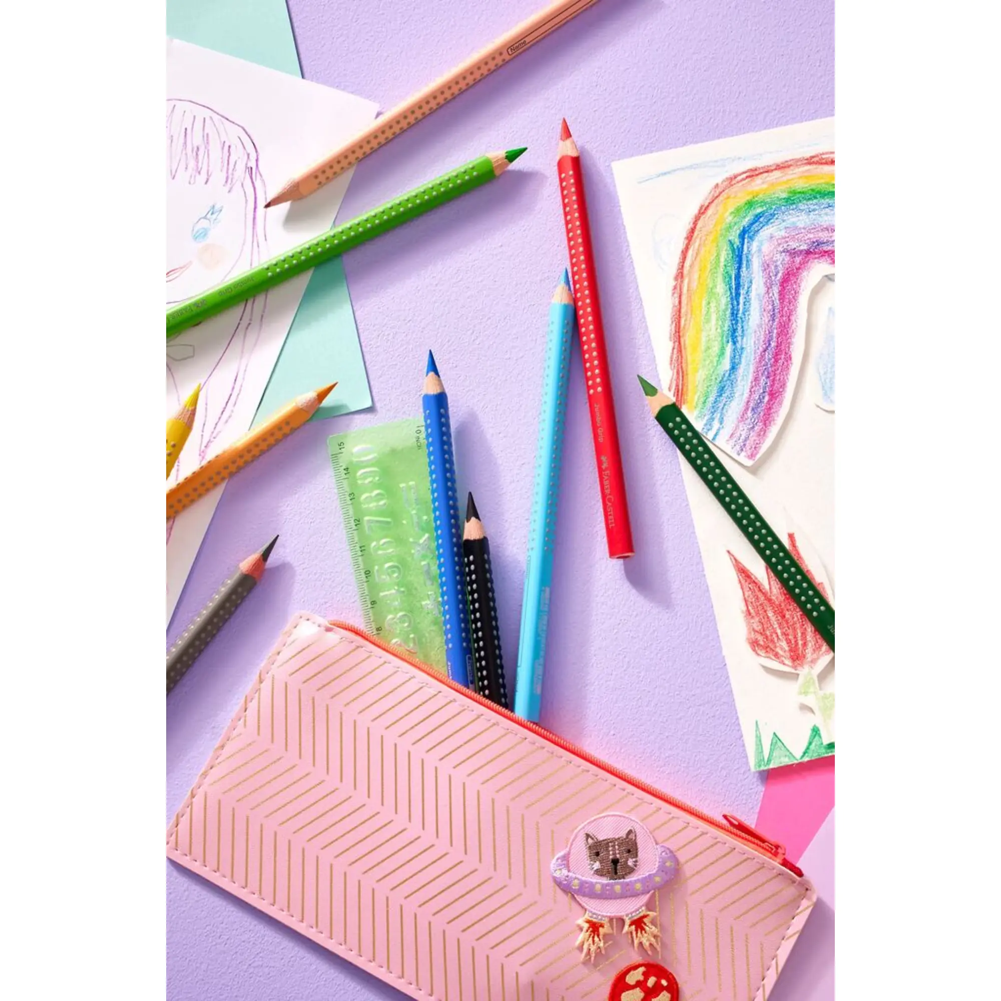 Faber-Castell Buntstift Jumbo Grip sort 8+2St aus der Kategorie Farben & Stifte