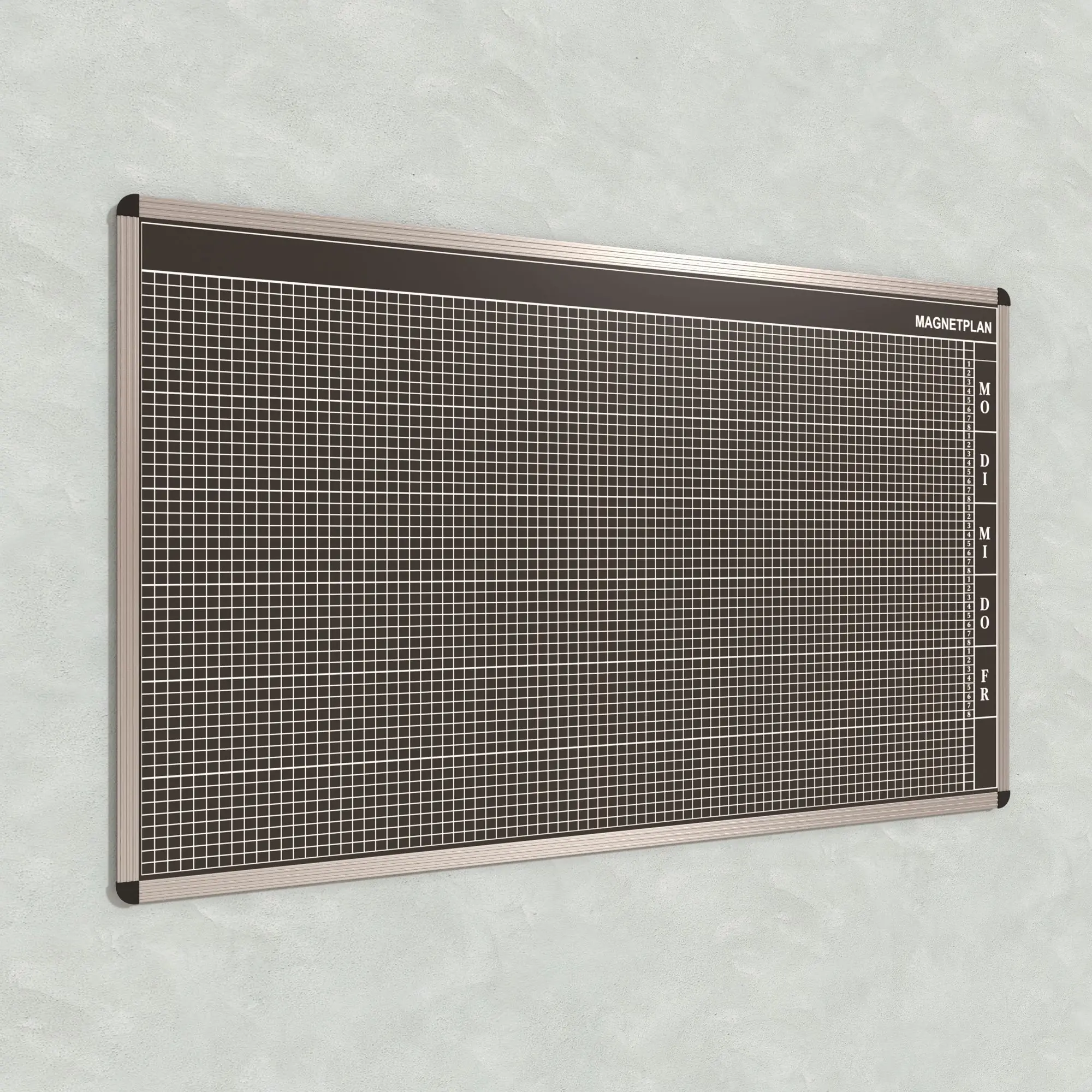 Personal-Raum-Plan,  8 Stunden, 83 Spalten, 103x177 cm, aus der Kategorie Personal- Raum- Tafeln 8h