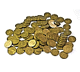 Spielgeld - 100 Münzen 50 Cent, im Polybeutel aus der Kategorie Lehr- & Lernmittel
