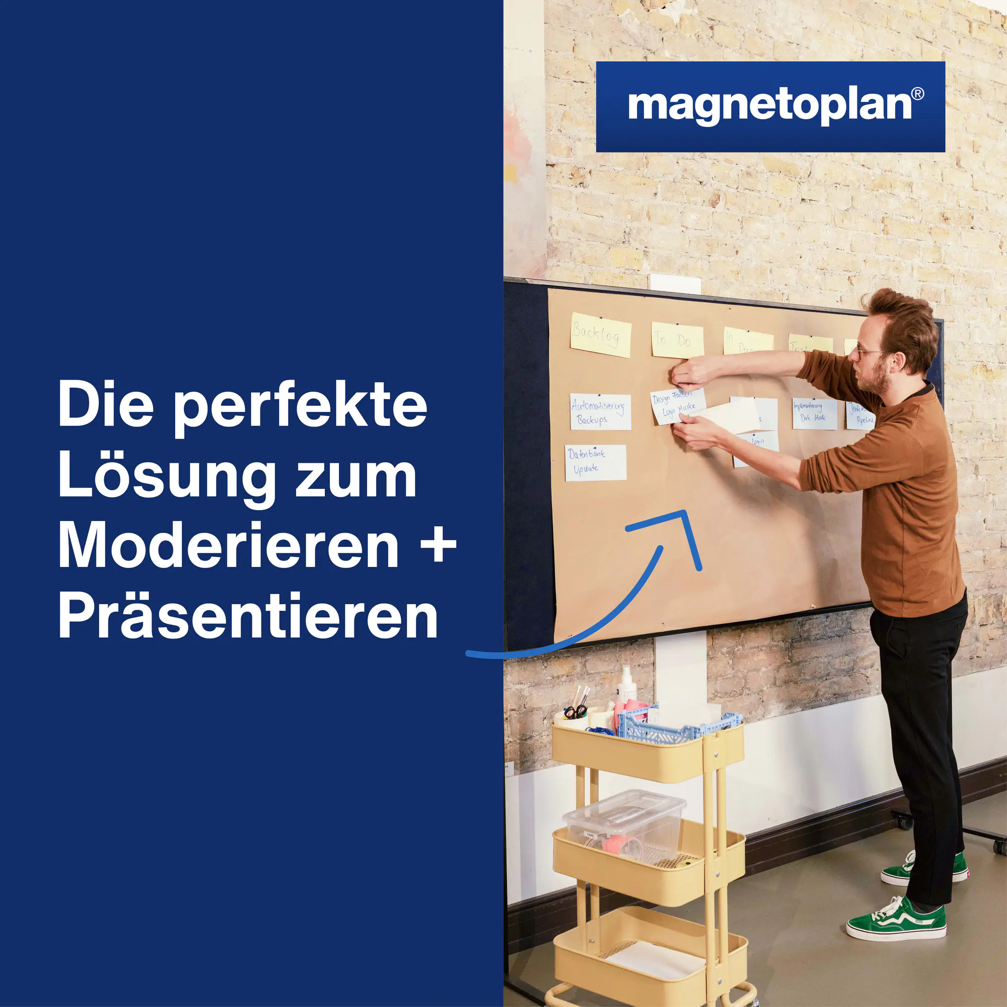 magnetoplan ModKarte Rechteck 200x100 sort 500St aus der Kategorie Moderationswände