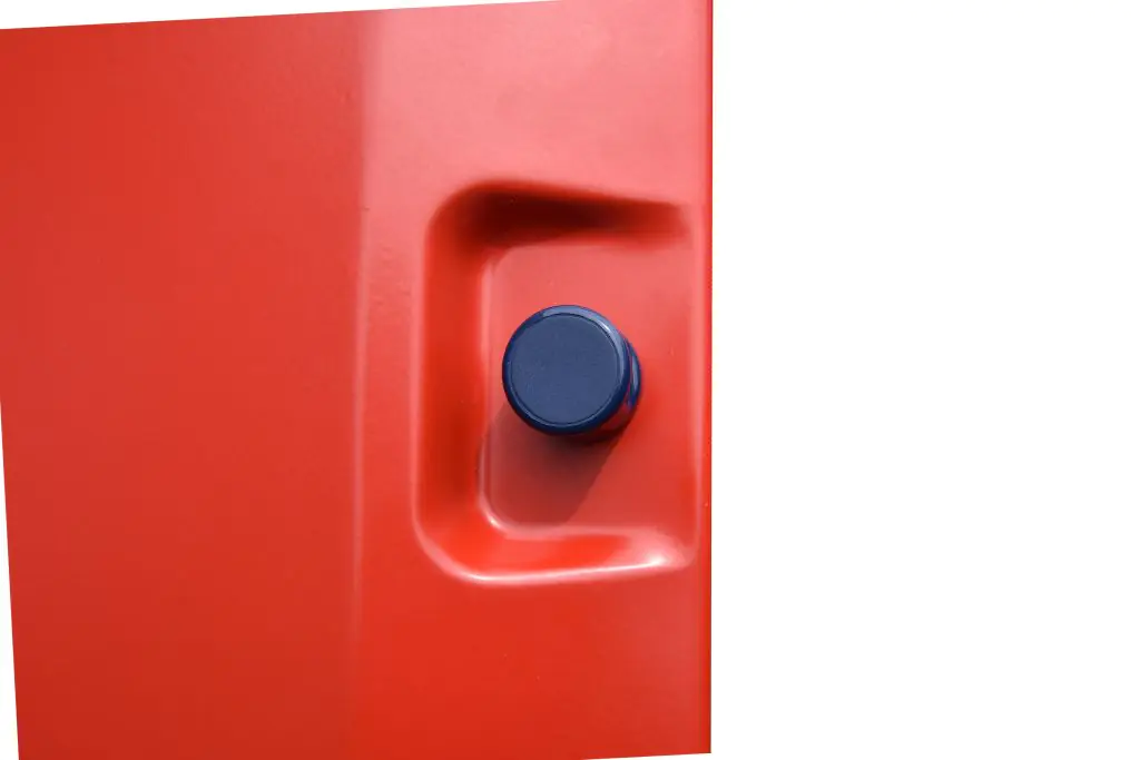 Schließfachschrank aus Stahl, 120,9 cm hoch, 74x58,5 cm (B/T), 6 Fächer, 2-spaltig, verstärkte Tür   aus der Kategorie Schließfachschränke STAHL