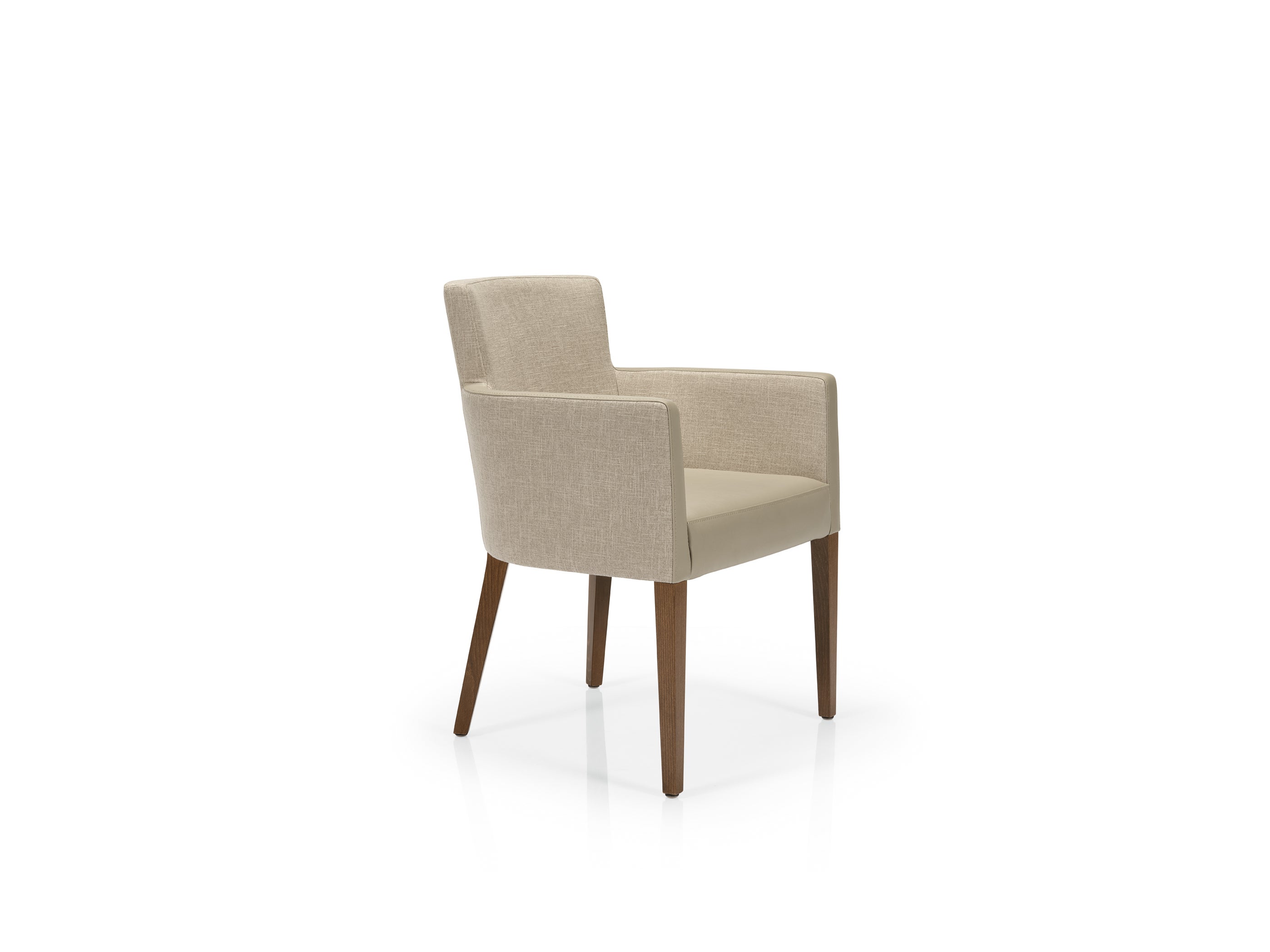 Stuhl Beatrice. Teflongleiter, BxHxT 65x88x64 cm, Massivholzgestell aus der Kategorie Stühle