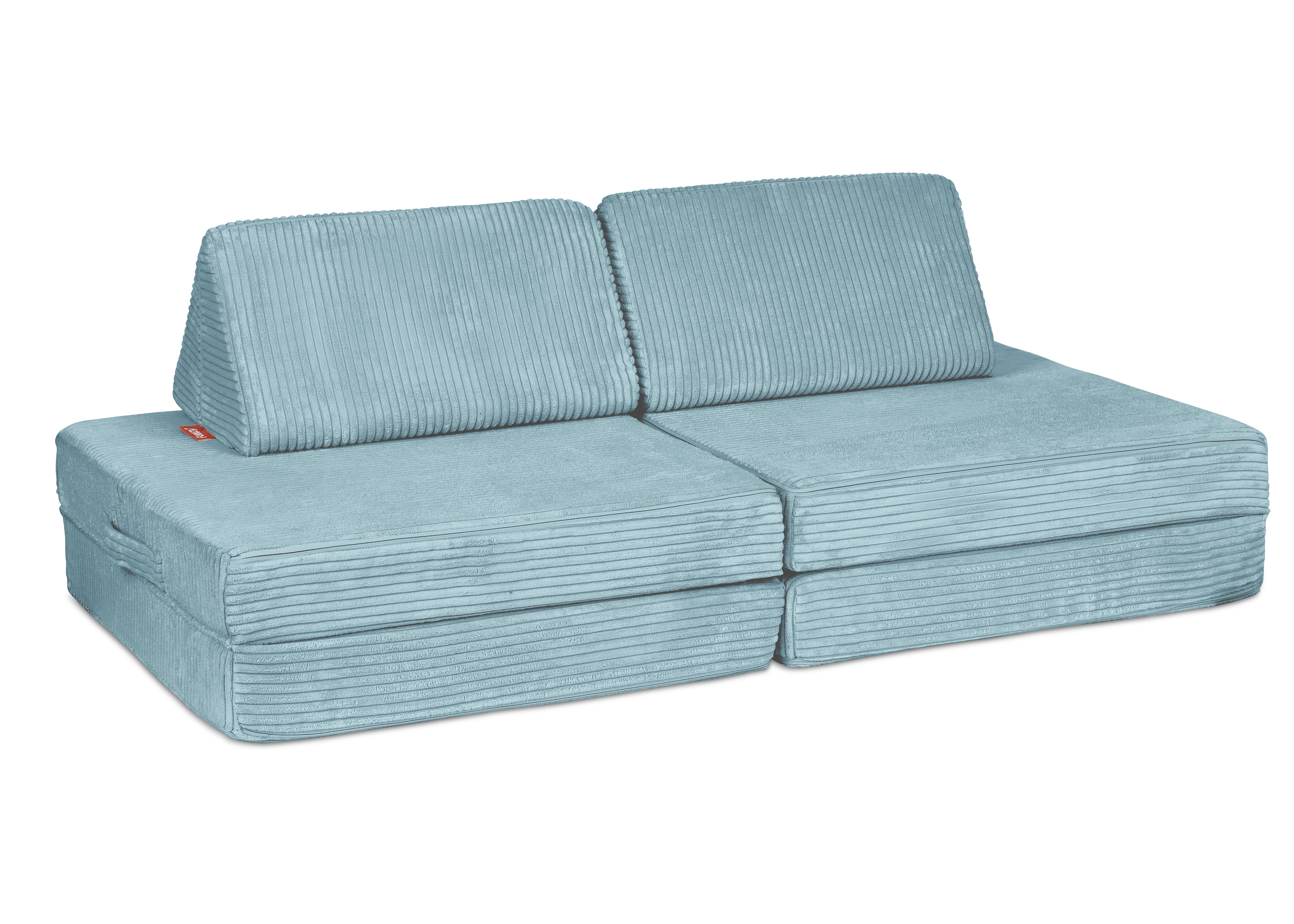Funzy kleines Spielsofa, 130 × 65 × 46 cm (L × B × H), Gewicht ca. 10kg mit Cordbezug aus der Kategorie Funzy