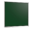 Wandtafel Stahl grün, 100x100 cm, mit Kreideablage,