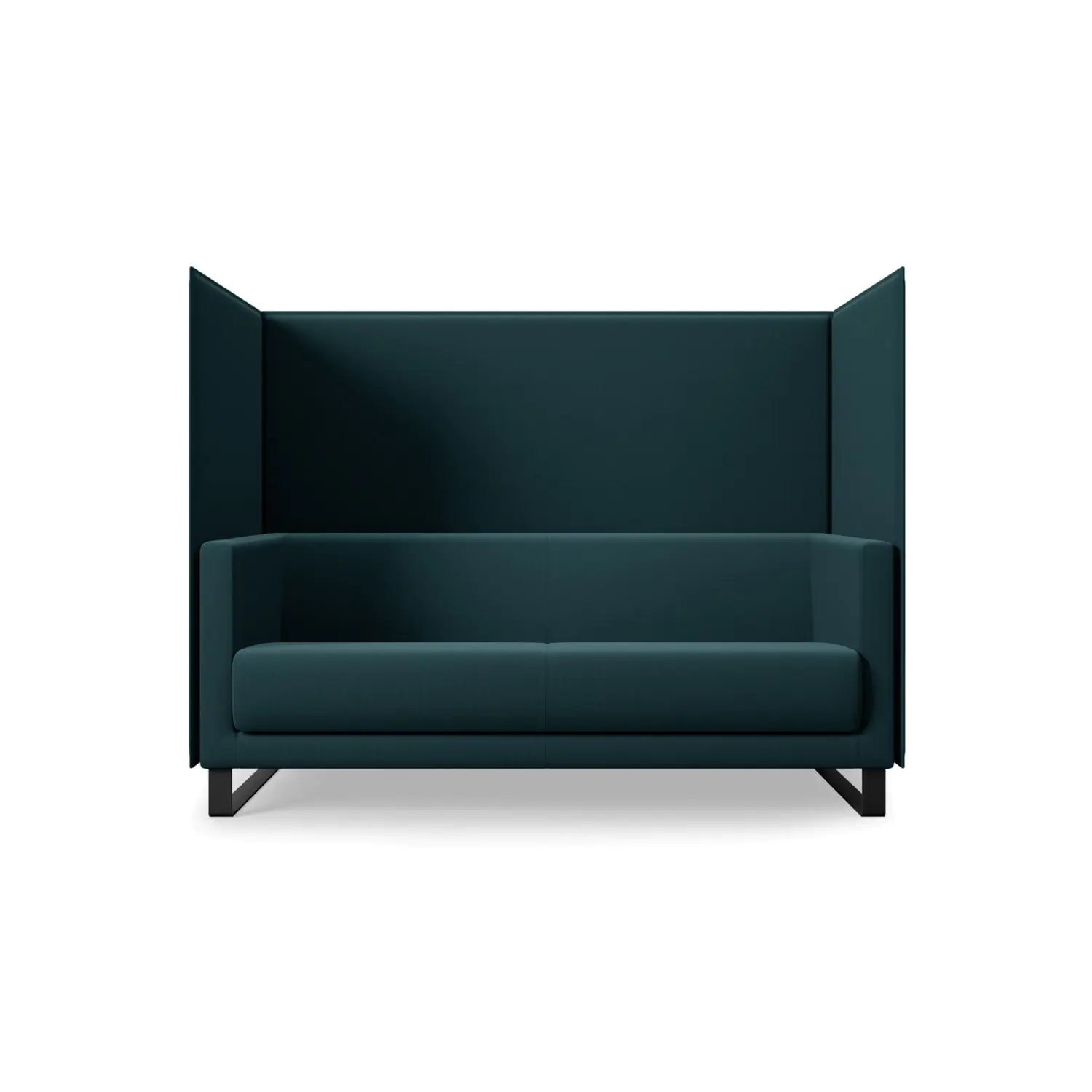 Akustik Sofa, 3-Sitzer, Höhe 140, 184x68 cm (B/T), Kufengestell - Chrom aus der Kategorie Akustiksofa