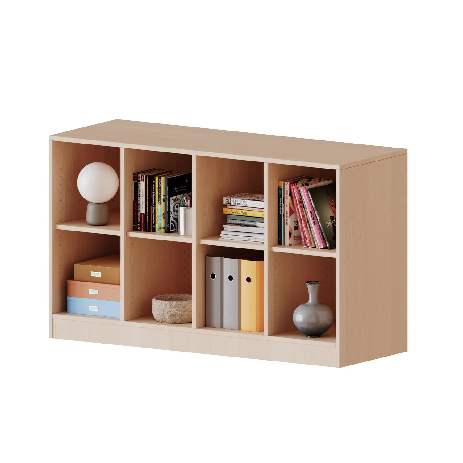 ErgoTray Regal, 4reihig, 2 OH, 4 Einlegeböde B/H/T 138,7x82x40cm aus der Kategorie Klassenraumregale