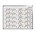 Personal-Raum-Plan, 12 Stunden, 73 Spalten, 123x157 cm,