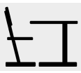 Tischhöhe 53cm; für Sitzhöhe 31cm; Körpergröße 108-121cm