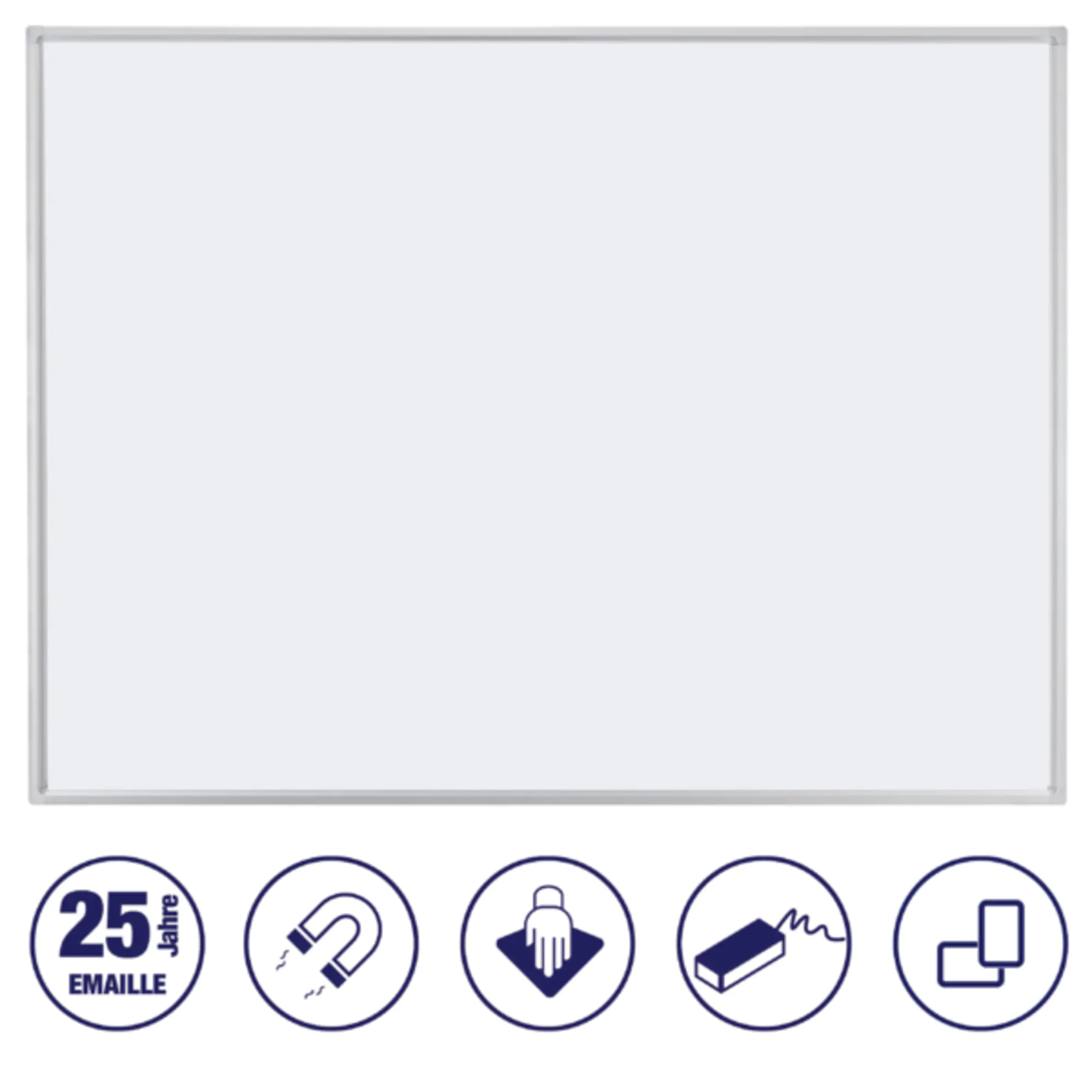 Franken Schreibtafel 90x60cm Alurahmen Ablage aus der Kategorie Whiteboards