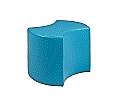 Sitzelement, Hocker rund XL mit zwei Ausschnitten, Durchmesser 56 cm, Höhe 45 cm,