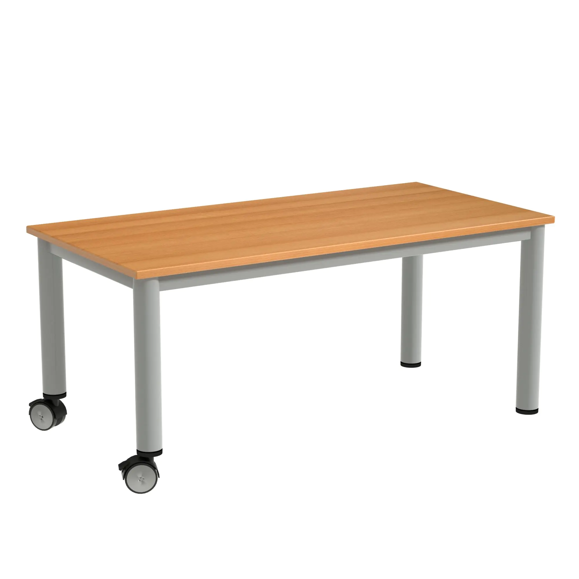 Couchtisch Rechteck, 120x60 cm (B/T), 52 cm hoch, fahrbar, aus der Kategorie Couch-Tische