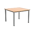 Quadrattisch,  70x70 cm (B/T), 72 cm hoch,