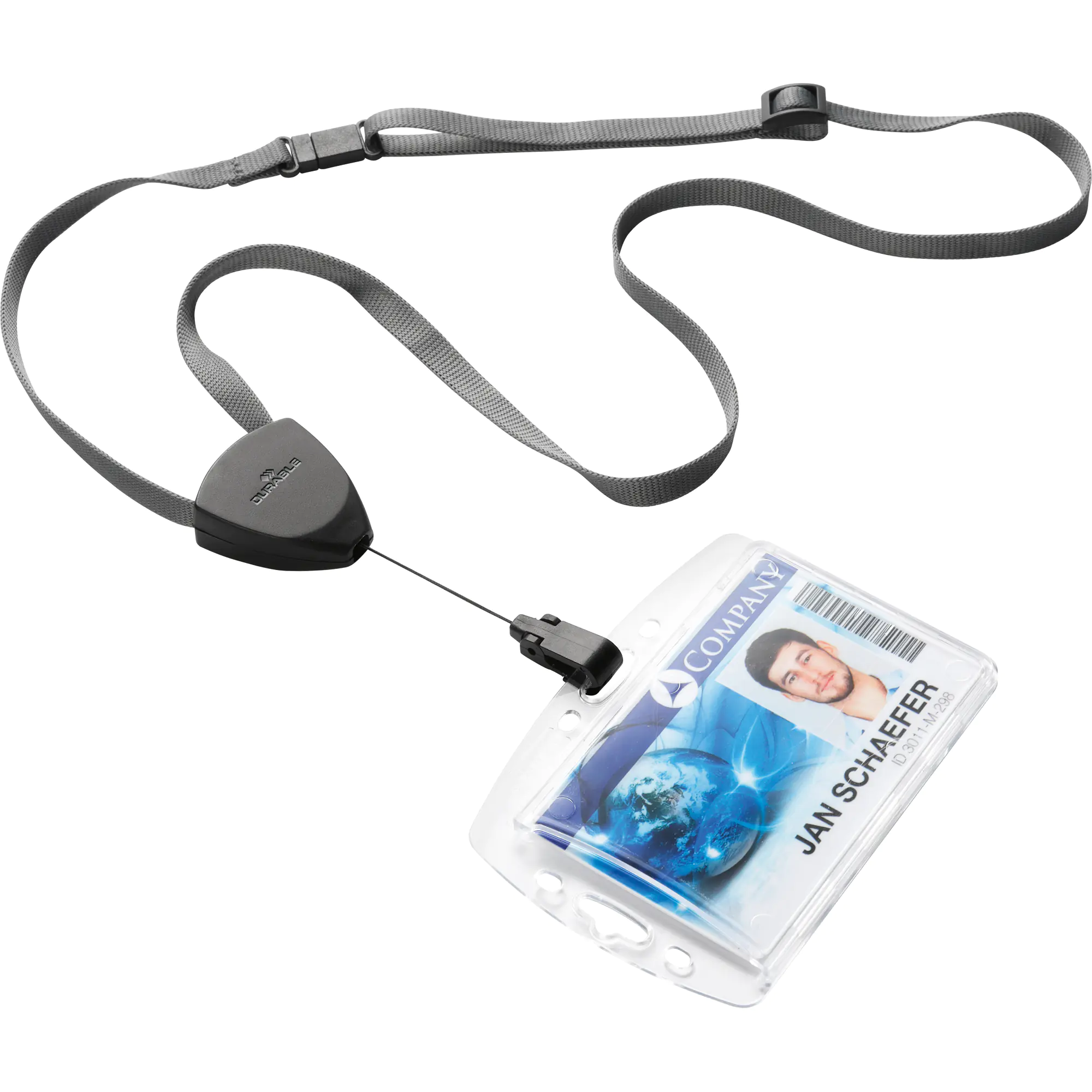 Durable Textilband FLEX Jojo 8mm grau 10 St./Pack. aus der Kategorie Namensschilder