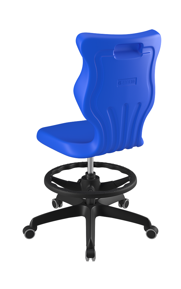 Drehstuhl mit hoher Rückenlehne, höhenverstellbar mit Gasfeder, ergonomische Kunststoffschale aus der Kategorie Bürodrehstühle