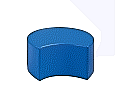 Sitzelement, Hocker rund XL mit rundem Ausschnitt, Durchmesser 56 cm, Höhe 40 cm, aus der Kategorie Hocker Pac