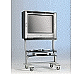 Flat-Screen-Schrank fahrbar, bis 40 Zoll Diagonale, Höhe 190 cm, 114x65 cm (B/T)