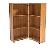 Klapp-Bibliotheks-Regal, 127 cm hoch, 80x64 cm (B/T), 6 Fächer, abschließbar aus der Kategorie Regale & Ablagen 