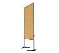 Moderationswand, feststehend, ungeteilt, Höhe 195 cm, 120x150 cm, Kork-Oberfläche aus der Kategorie Sonstige Präsentationsausstattung